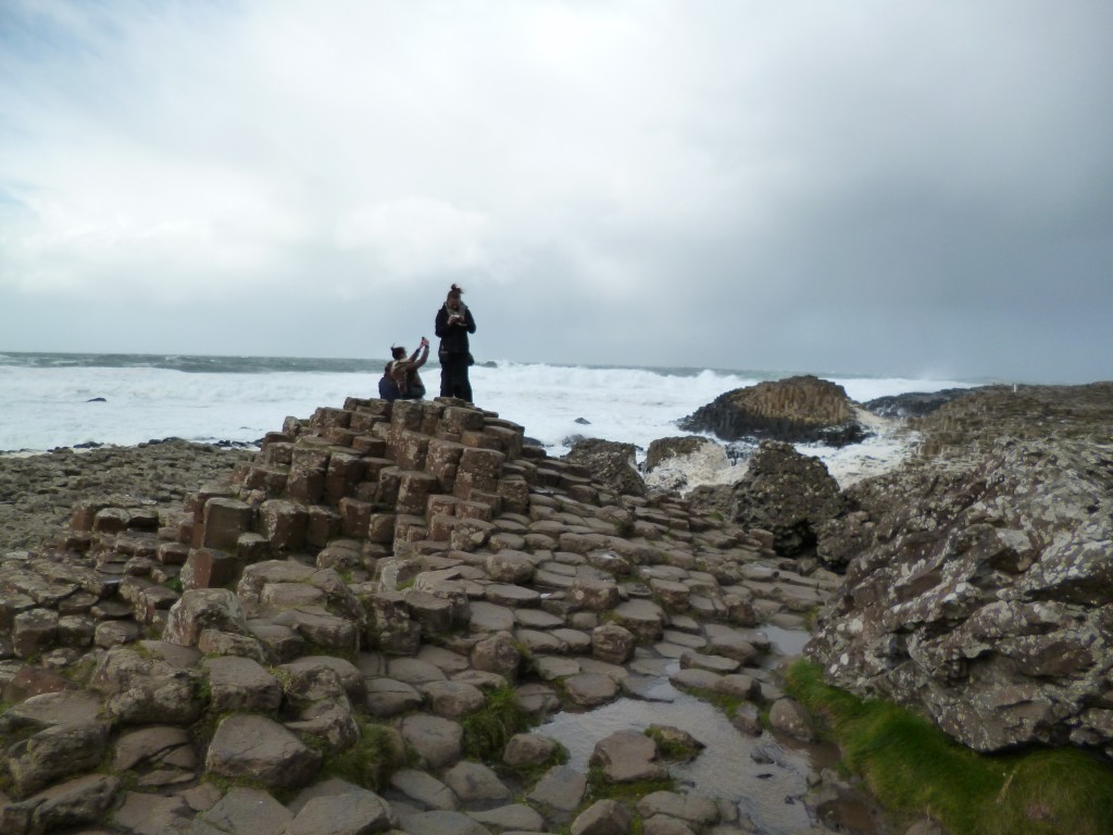 A windy day at the Giant's Causeway