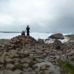 A windy day at the Giant's Causeway