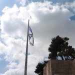 The Israeli Flag over Ammunition Hill