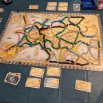 Played Ticket to Ride Europe – Using only 1912 Cards and No Big Cities