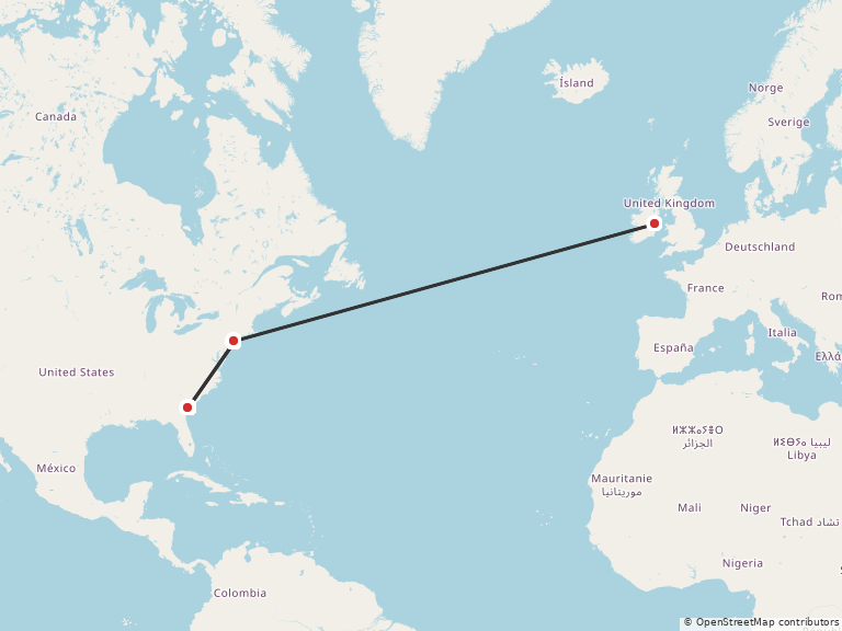 Map of the locations listed on this page