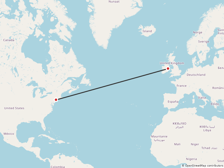 Map of the locations listed on this page