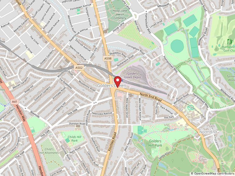 Map showing London Borough of Barnet, England, United Kingdom