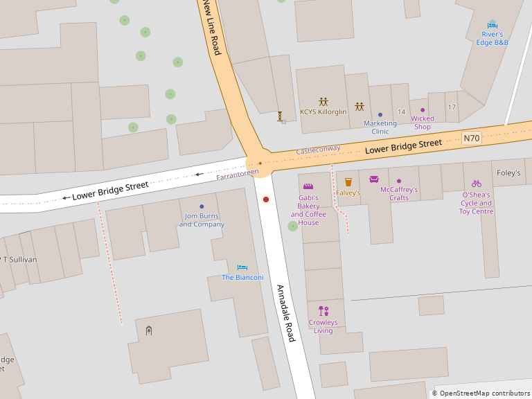 Map of the locations listed on this page