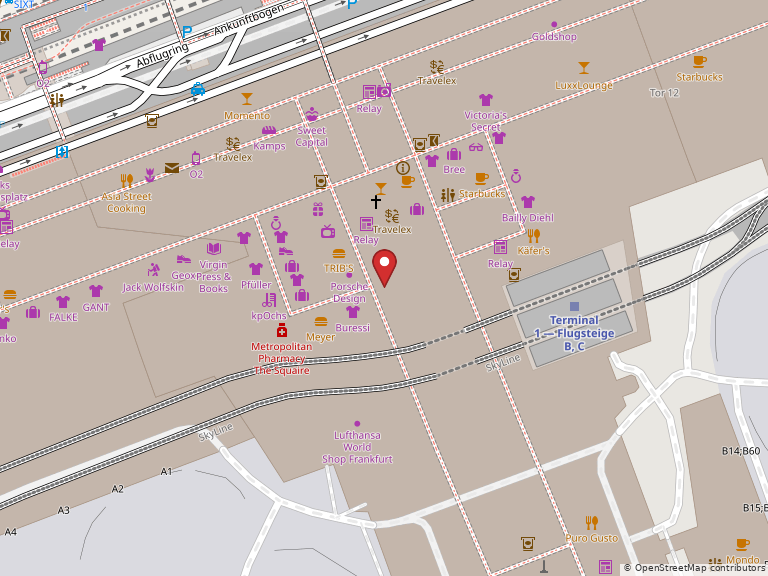 Map showing Hugo-Eckener-Ring, Frankfurt am Main, Hesse, 60547, Germany