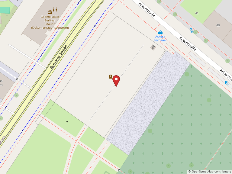 Map showing Bernauer Str. 111, Berlin, Berlin, 13355, Germany