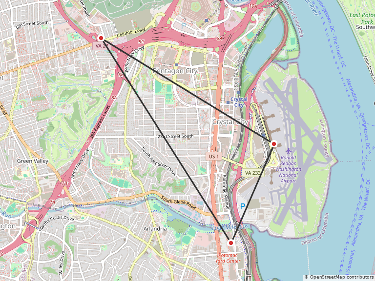 Map of the locations listed on this page